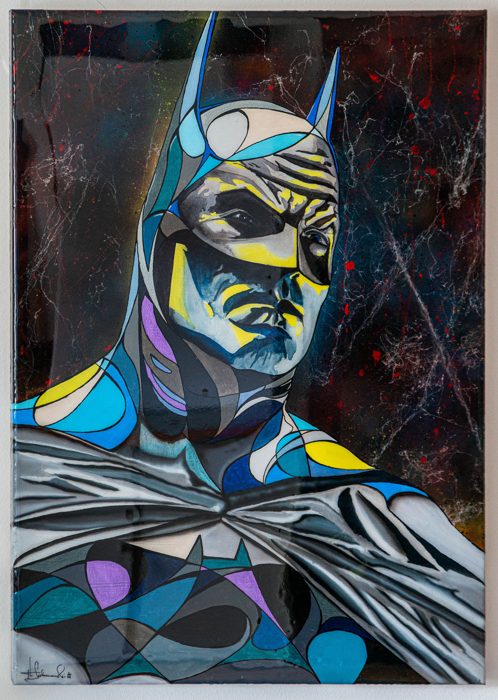 BATMAN, 70 x 100 cm · Acryl auf Holz, mit Epoxidharz versiegelt