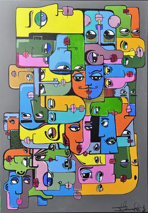 WTF, 80 x 100 cm · Acryl auf Leinwand