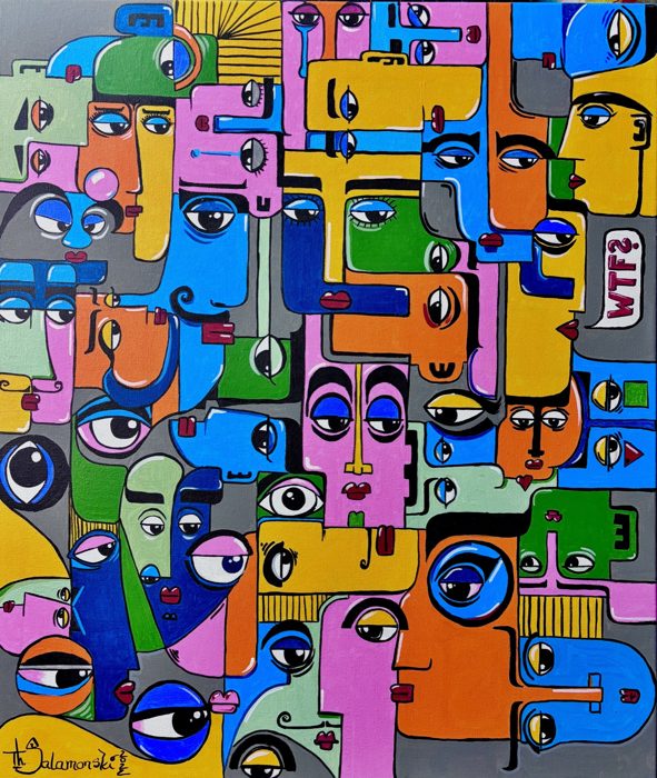 WTF 2, 80 x 100 cm · Acryl auf Leinwand