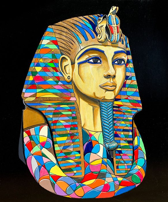 KING TUT, 100 x 120 cm · Acryl auf Leinwand