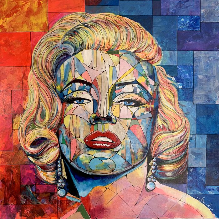 MARILYN, 120 x 120 cm · Acryl auf Leinwand