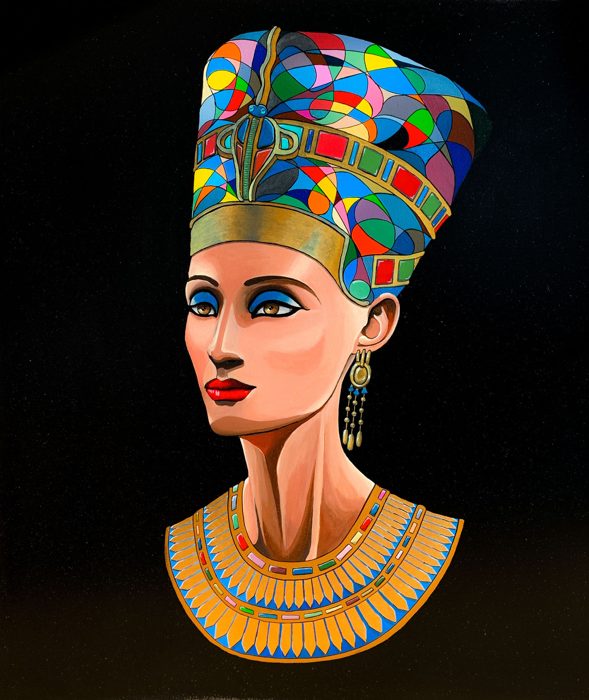 NOFRETETE, 100 x 120 cm · Acryl auf Leinwand