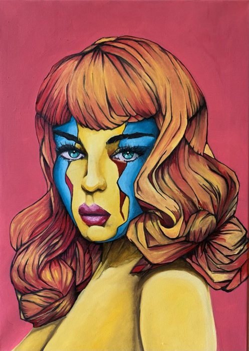 PINK POWER, 50 x 70 cm · Acryl auf Leinwand