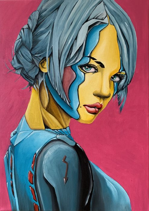 PINK POWER, 50 x 70 cm · Acryl auf Leinwand