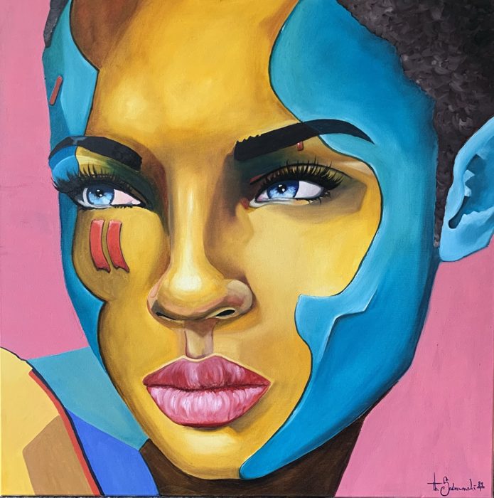 PINK POWER, 100 x 100 cm · Acryl auf Leinwand