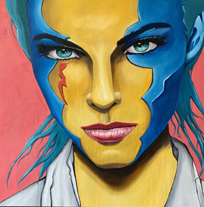 PINK POWER, 100 x 100 cm · Acryl auf Leinwand